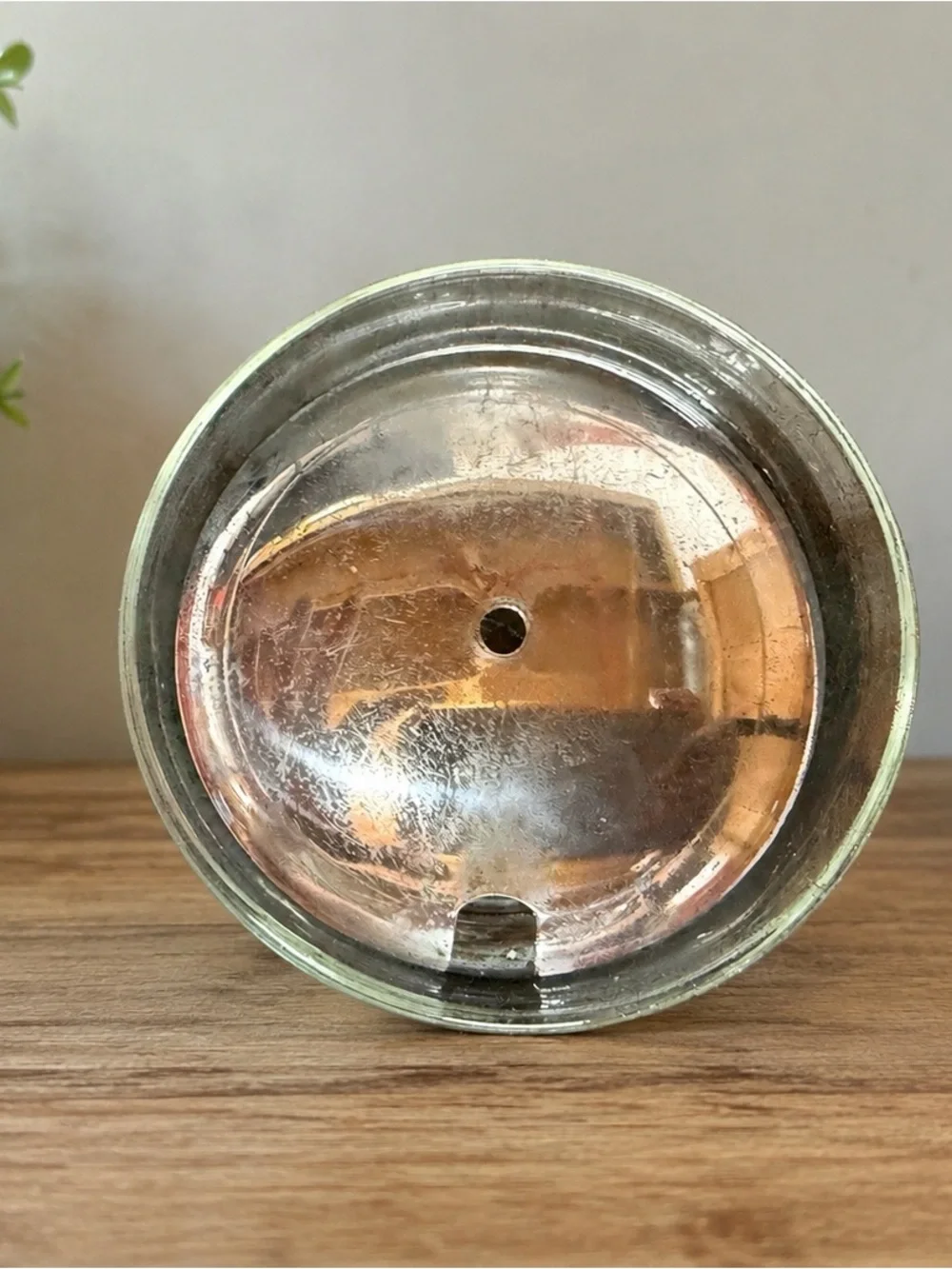 Vintage Etched Glass Jam Jelly Preserve Jar Spoon Rest Lid Floral No Spoon